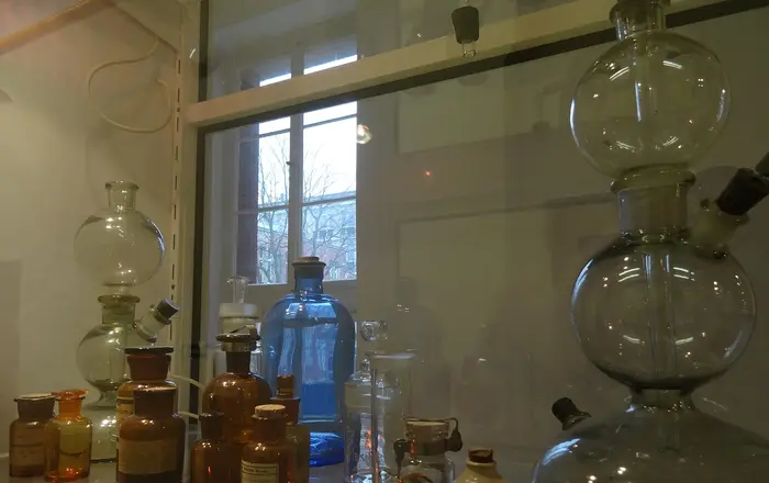 Vintage laboratory glassware
